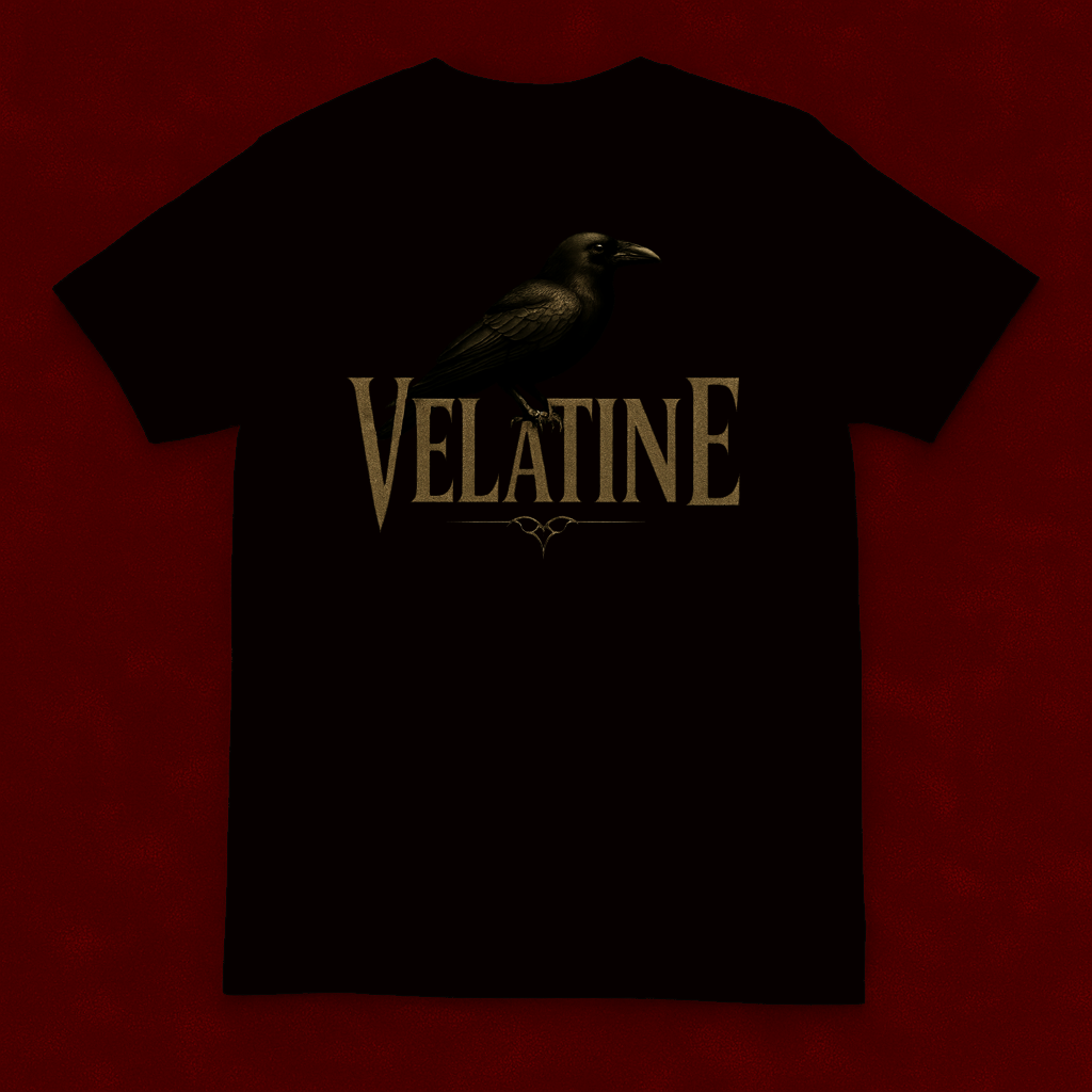 Velatine | Gothic Gold Raven | Goth Wear