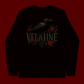 Velatine Long Sleeve Rose Raven | Gothic Wear