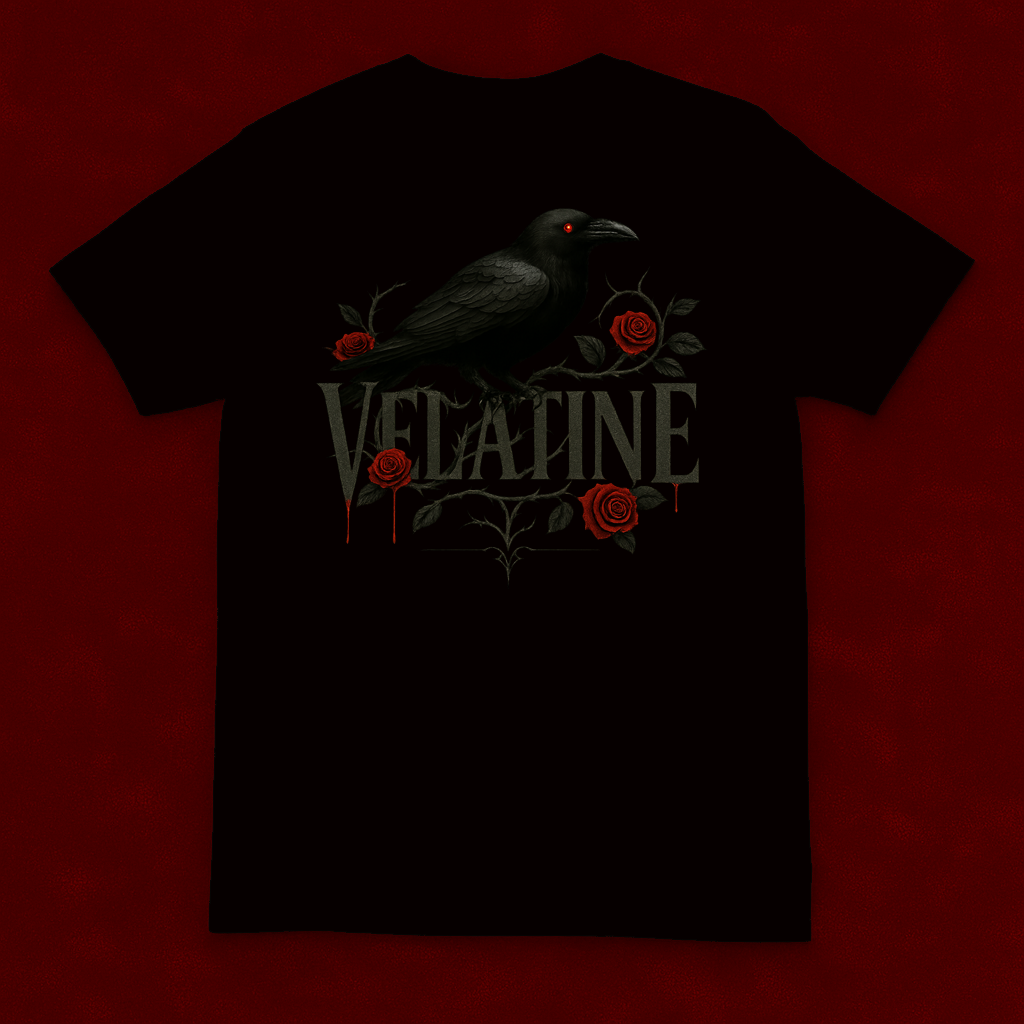 Velatine | Blood Rose Raven | Goth Wear